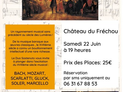 Affiche Concert Château du Fréchou 2024