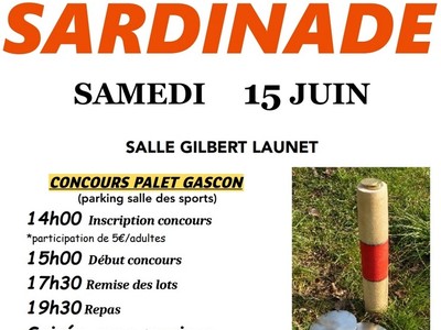 Affiche Sardinade Moncrabeau 2024