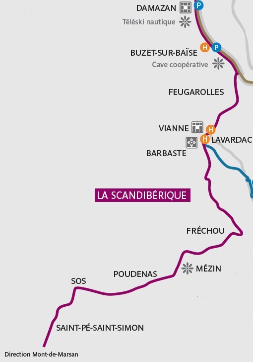 Itinéraire Scandibérique en Albret
