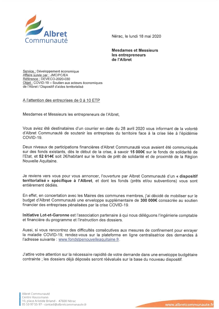 Lettre accompagnement MUSAE