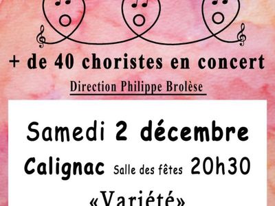 Concert Les 3 Choeurs d'Avance.