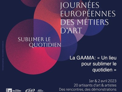 Affiche Journees europeennes des metiers d_art GAAMA 2023