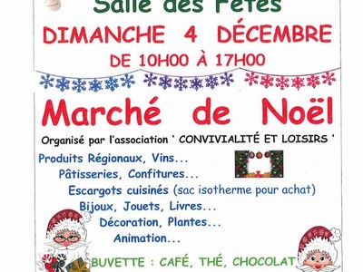 Affiche Marche de Noel Sainte Maure 2022