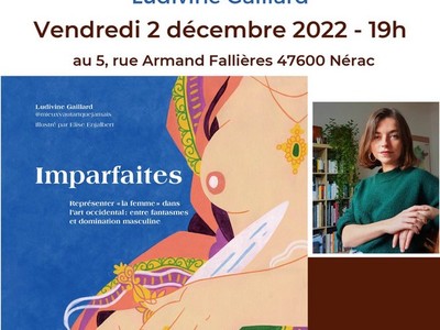 Affiche Rencontre et dedicace Ludivine Gaillard Nerac 2022