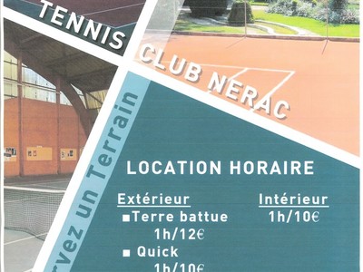 Affiche Tennis Club Nérac
