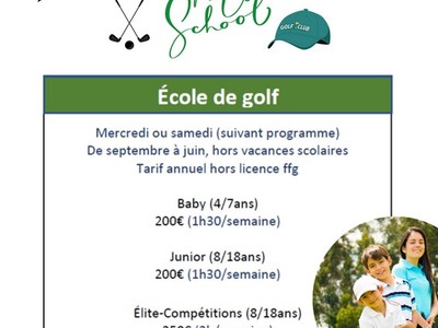 Affiche ecole de golf Barbaste 2022