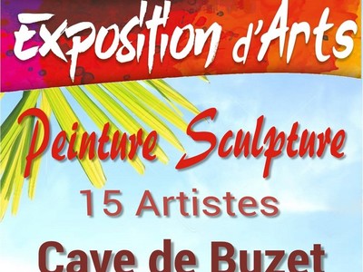 Affiche exposition arts Buzet 2023