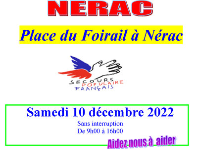 Noël Décembre  2022- Affiche Nérac